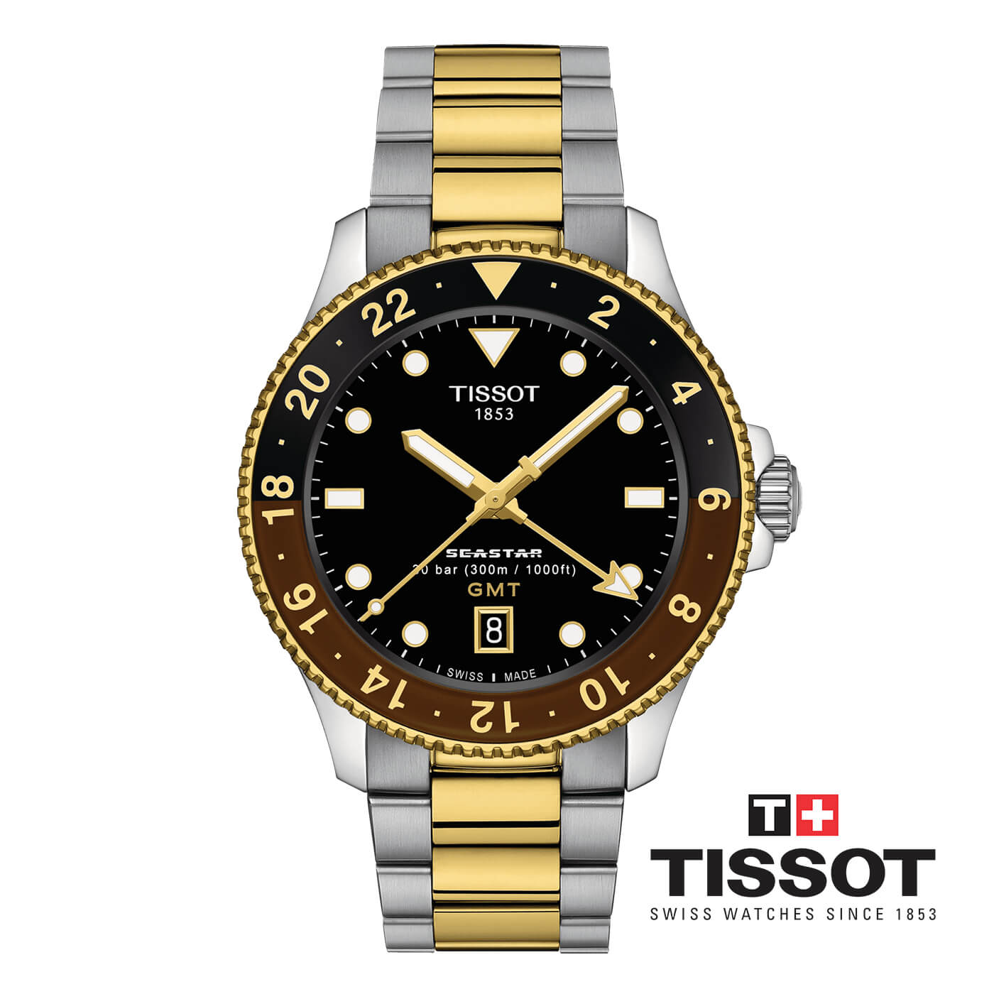 ĐỒNG HỒ NAM TISSOT Seastar 1000 Quartz GMT T120.852.22.051.00